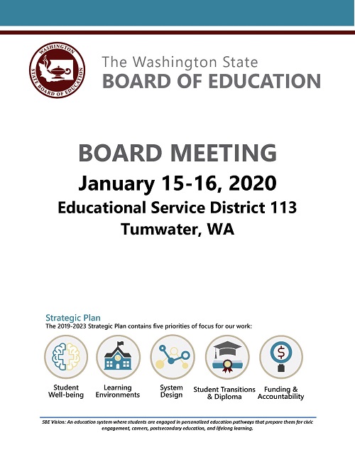 SBE Meeting: Tumwater, January 15-16